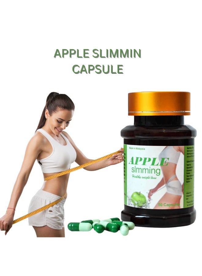 Fitness World Original Apple Slimming Capsules for Weight Loss Management - 2 Packs - Image 2